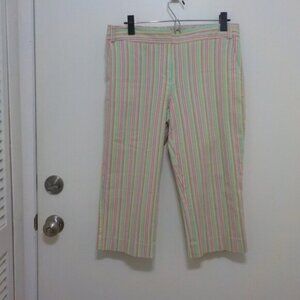 Sigrid Olsen Capris Striped Size 10